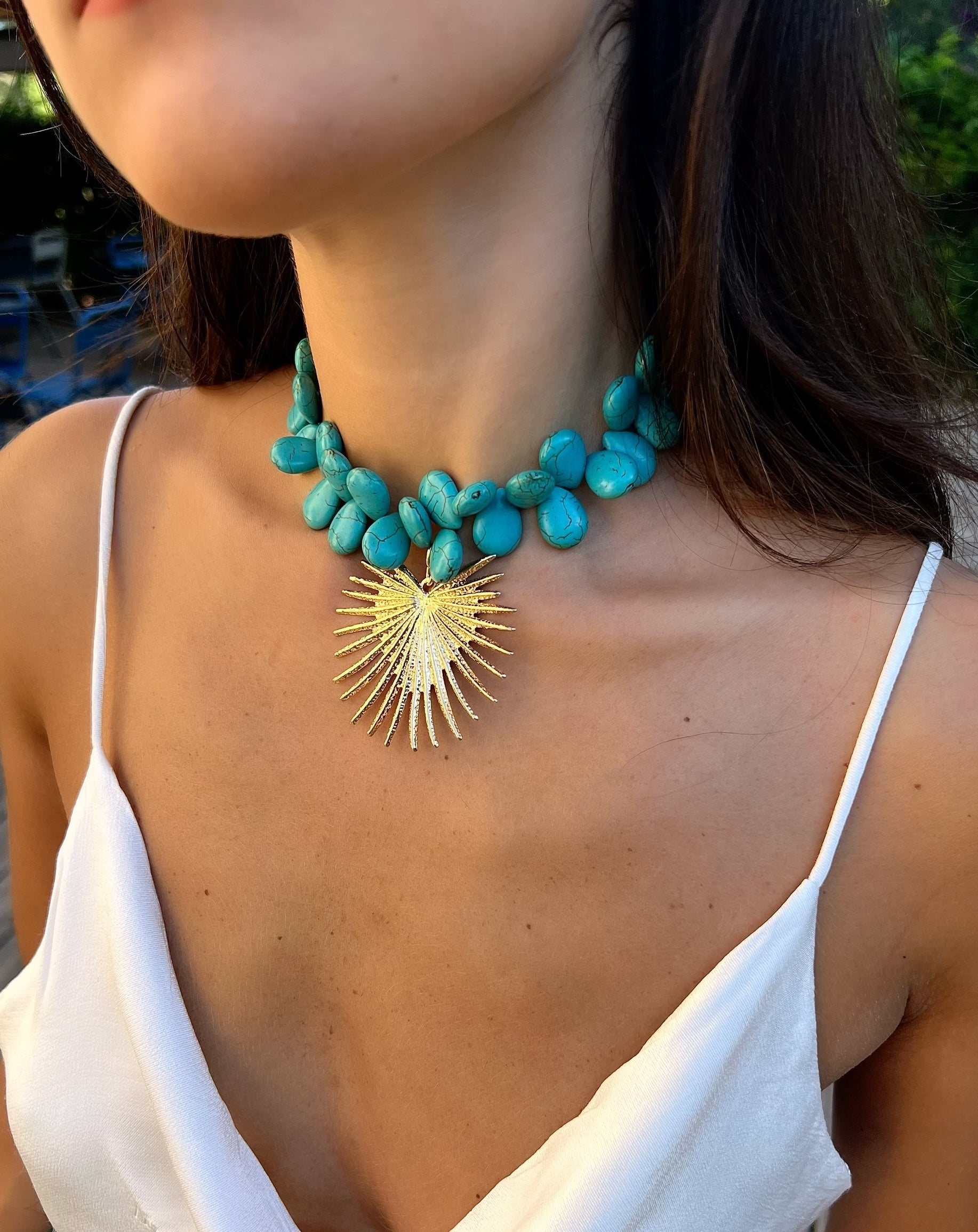 Turquoise chocker necklace hotsell